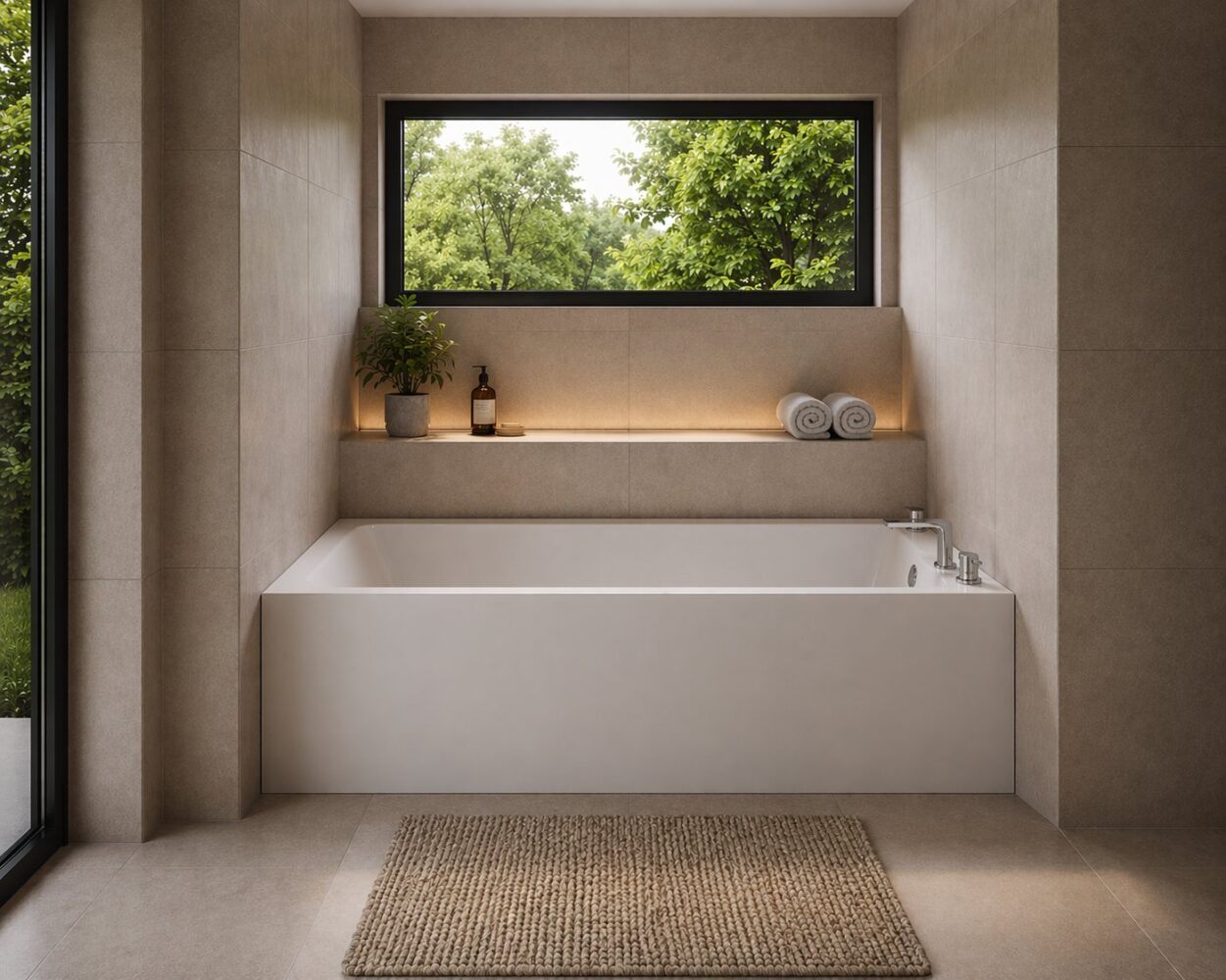 salle de bain avec Zelpha 6032N et robinet de bain 2120-1-ch